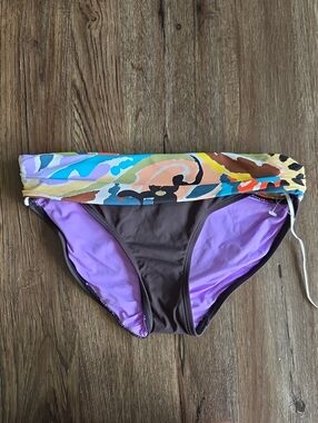 Nwot Anne Cole Black Fold-Over Bikini Bottom Size Xs